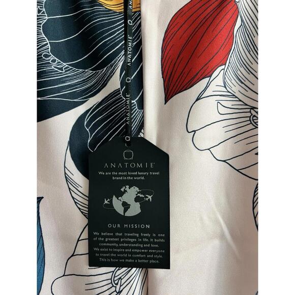 ANATOMIE Secret Garden Capsule Wide Leg Pants Women Sz Med Floral Resort NWT - Picture 4 of 9